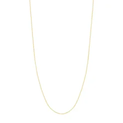 Chaine or jaune 375 maille forçat 50 cm