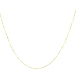 Chaine or jaune 375 maille forçat 45cm
