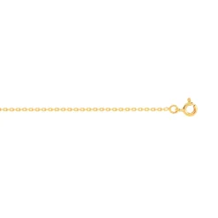 Chaine or 750 jaune maille forçat 40 cm