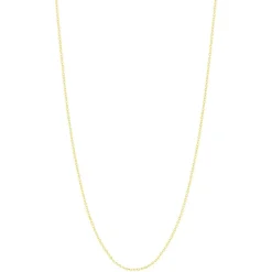 Chaine or jaune 375 maille forçat 50cm