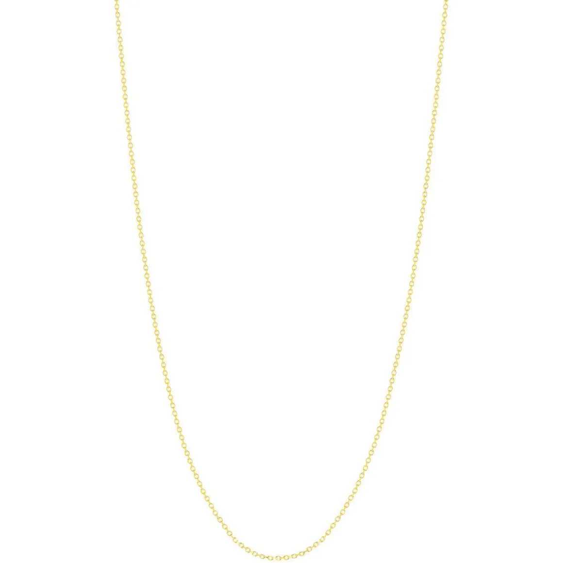 Chaine or jaune 375 maille forçat 50cm