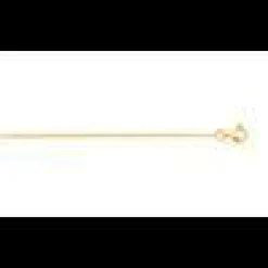 Chaine or 375 jaune maille gourmette 40 cm
