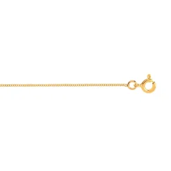 Chaine or 375 jaune maille Gourmette 40cm