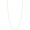 Chaine or jaune 375 maille gourmette 55cm