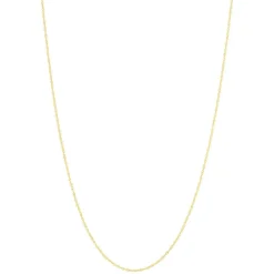 Chaine or jaune 750 maille torsadée 45cm