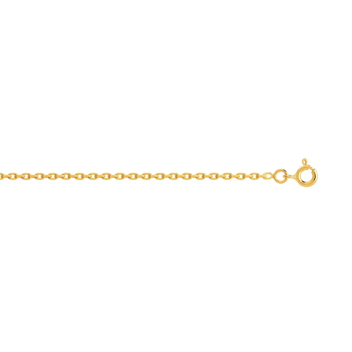 Chaine or 750 maille forcat 50 cm