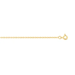 Chaine or 750 maille forcat 50 cm