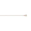Chaine or 375 rose maille forçat 45 cm
