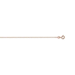 Chaine or 375 rose maille forçat 45 cm