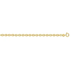 Chaine plaqué or maille forçat 55 cm