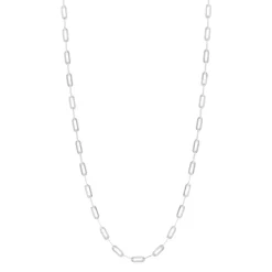 Chaîne argent 925 maille forçat allongée 50 cm