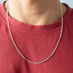 Chaîne argent 925 maille gourmette 55 cm