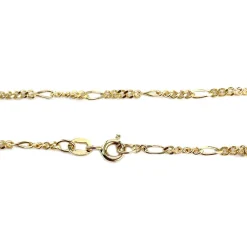 Chaîne d'occasion or 750 jaune cheval et alternée 45.5 cm