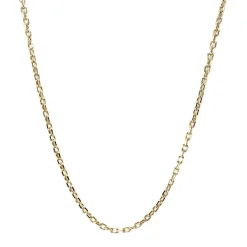 Chaîne d'occasion or 750 jaune maille forçat 58.5 cm