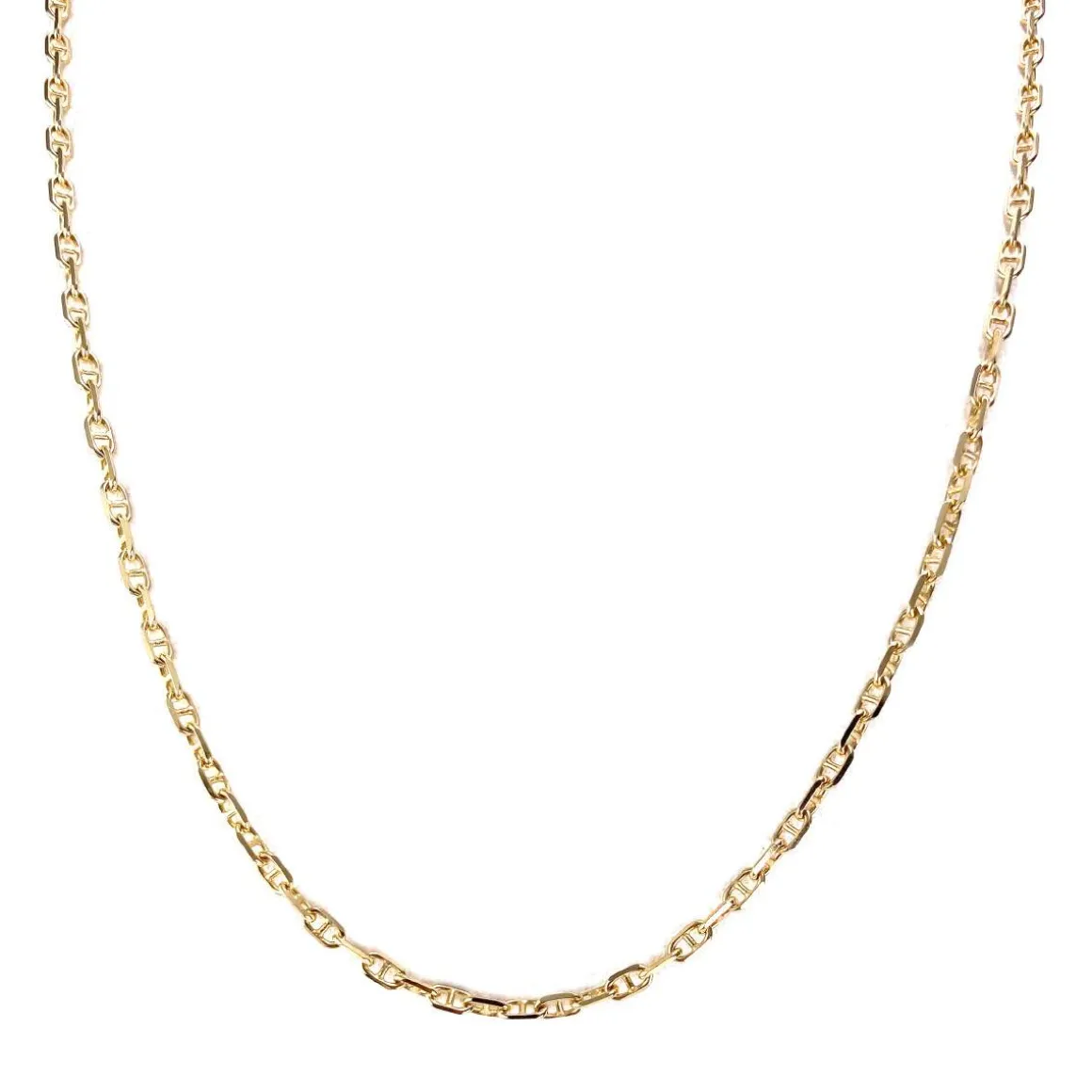 Chaîne d'occasion or 750 jaune maille marine 44 cm