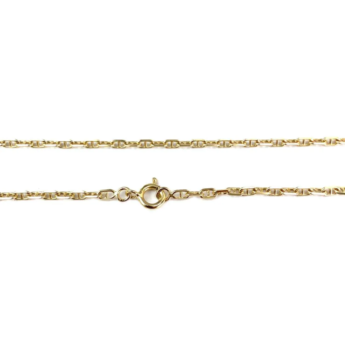 Chaîne d'occasion or 750 jaune maille marine 44 cm