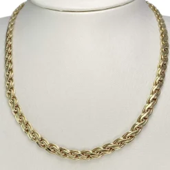 Chaîne d'occasion or 750 jaune maille festonnée 45,5 cm