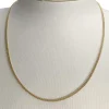 Chaîne d'occasion or 750 jaune maille gourmette 46 cm