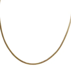 Chaîne d'occasion or 750 jaune maille gourmette 46 cm
