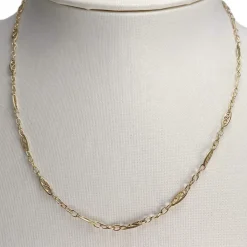 Chaîne d'occasion or 750 jaune maille filigrane 41,5 cm