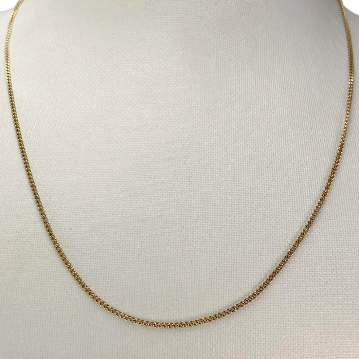 Chaîne d'occasion or 750 jaune maille gourmette 42 cm