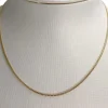 Chaîne d'occasion or 750 jaune maille forcat 40.5 cm