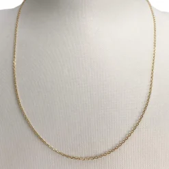 Chaîne d'occasion or 750 jaune maille forçat 47 cm