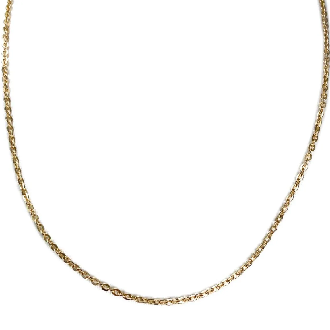 Chaîne d'occasion or 750 jaune maille forcat 47 cm
