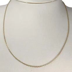 Chaîne d'occasion or 750 jaune maille forçat 45 cm