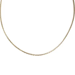 Chaîne d'occasion or 750 jaune maille forçat 45 cm