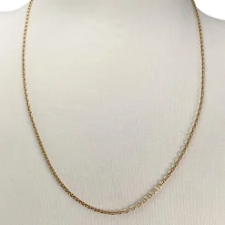 Chaîne d'occasion or 750 jaune maille forçat 46.5 cm