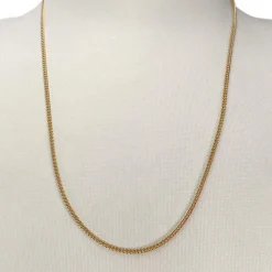 Chaîne d'occasion or 750 jaune maille gourmette 45 cm