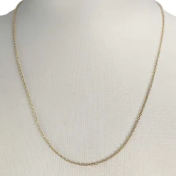 Chaîne d'occasion or 750 jaune maille forçat 45 cm