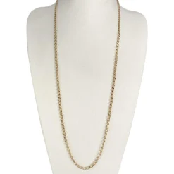 Chaîne d'occasion or 750 jaune maille gourmette 71 cm