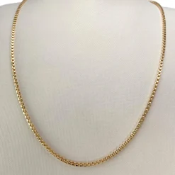 Chaîne d'occasion or 750 jaune maille carrée 70 cm