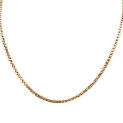 Chaîne d'occasion or 750 jaune maille carrée 70 cm
