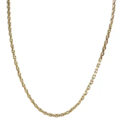 Chaîne d'occasion or 750 jaune maille forçat 57.5 cm