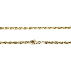 Chaîne d'occasion or 750 jaune maille forçat 57.5 cm