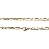 Chaîne d'occasion or 750 jaune maille cheval alternée 51,5 cm