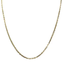 Chaîne d'occasion or 750 jaune maille forçat 50.5 cm