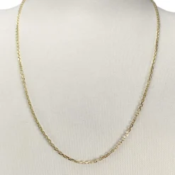 Chaîne d'occasion or 750 jaune maille forçat 50.5 cm