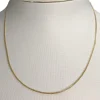 Chaîne d'occasion or 750 jaune maille gourmette 41 cm