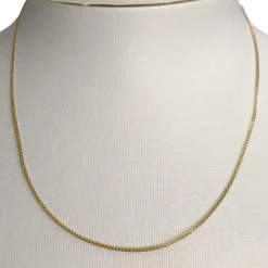 Chaîne d'occasion or 750 jaune maille gourmette 41 cm