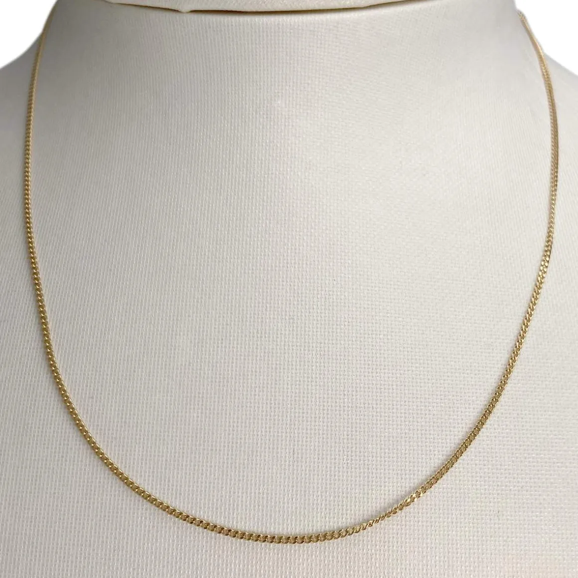 Chaîne d'occasion or 750 jaune maille gourmette 41 cm