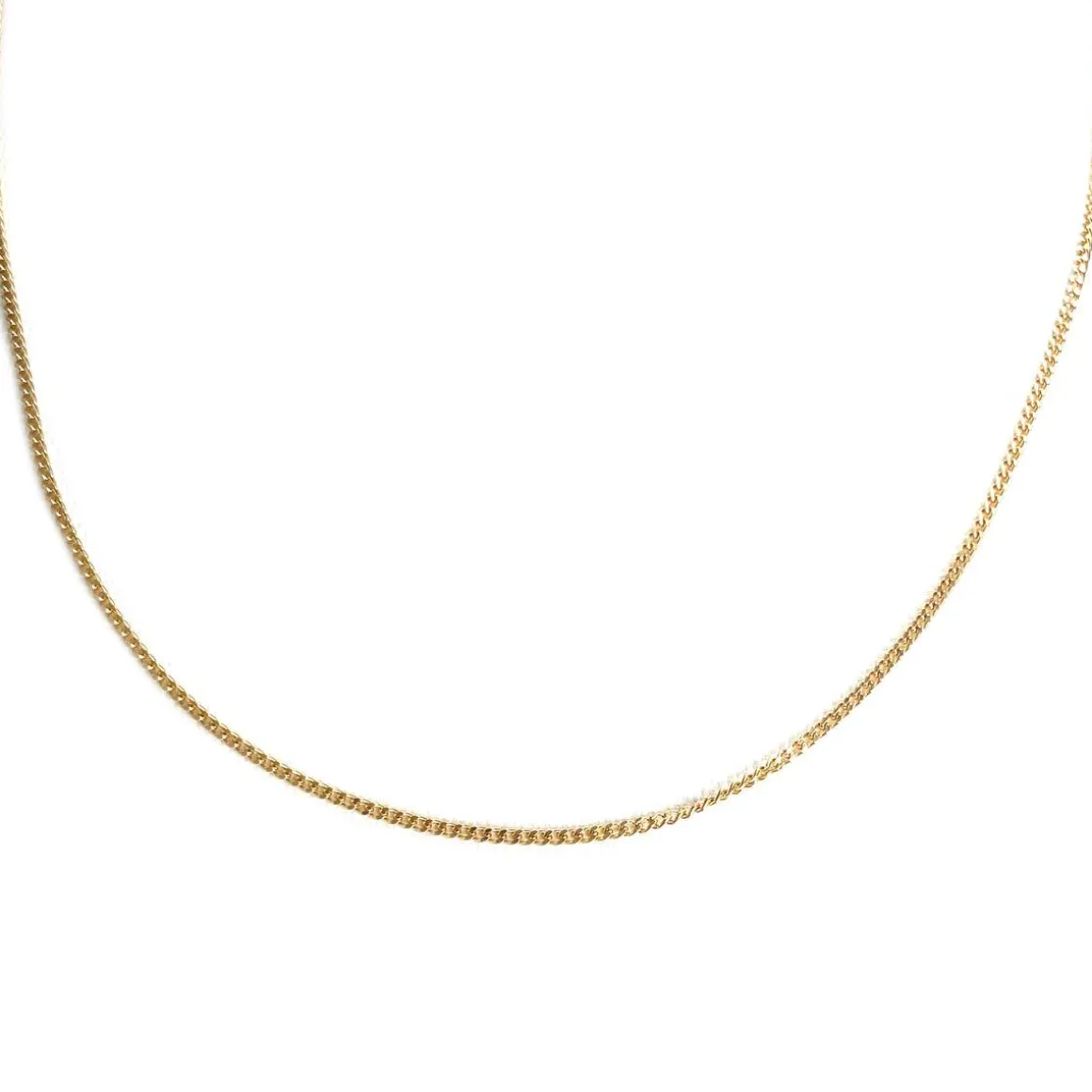 Chaîne d'occasion or 750 jaune maille gourmette 41 cm
