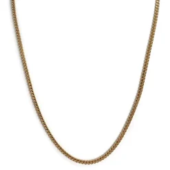 Chaîne d'occasion or 750 jaune maille gourmette 60.5 cm