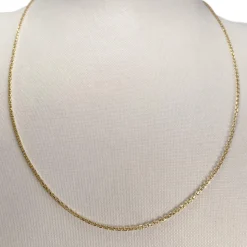 Chaîne d'occasion or 750 jaune maille forçat 47 cm