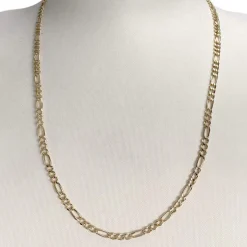 Chaîne d'occasion or 375 jaune maille cheval alternée 55cm