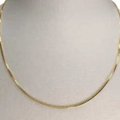 Chaîne d'occasion or 750 jaune maille venitienne 40 cm