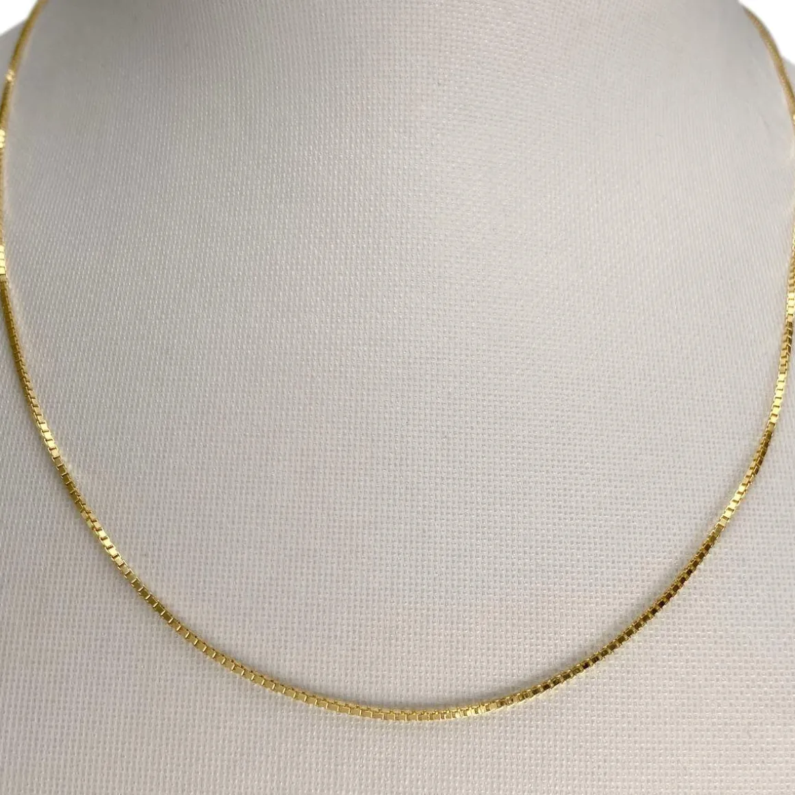 Chaîne d'occasion or 750 jaune maille venitienne 40 cm